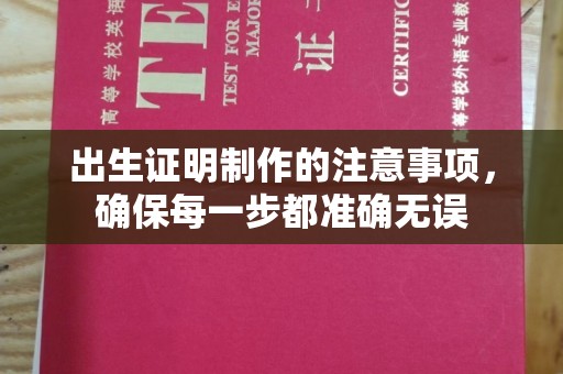 阳谷出生证明制作的注意事项，确保每一步都准确无误